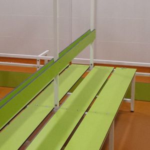 banco de vestuario / moderno / de madera / para instalación deportiva