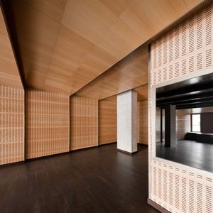 panel decorativo / de pared / de madera / liso