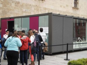 quiosco comercial / de acero inoxidable / de vidrio