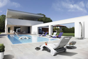 chaise longue moderna / de polietileno / para jardín / para piscina