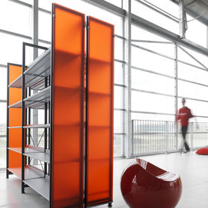 estantería moderna / de metal / para biblioteca