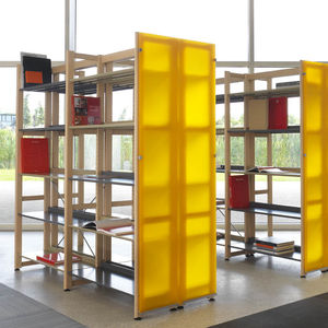 estantería moderna / de madera / para biblioteca