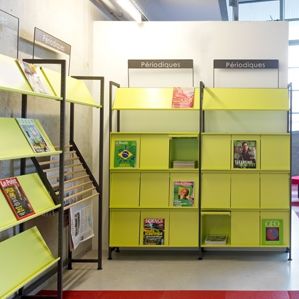 estantería profesional para biblioteca / estándar / de metal