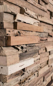 panel decorativo / de pared / de madera / de madera maciza