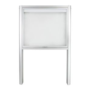 panel indicador con patas altas / de exterior / magnético / de vidrio