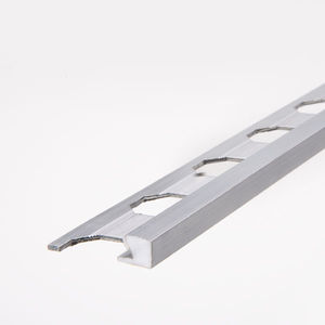 perfil de acabado de aluminio / para baldosas / para ángulo exterior