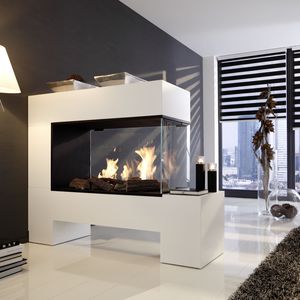 chimenea de bioetanol / moderna / hogar abierto / de doble cara