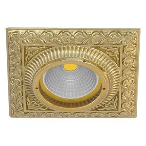 downlight empotrable / LED / cuadrado / de latón