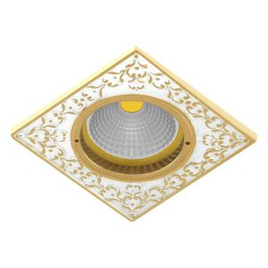 downlight empotrable / LED / cuadrado / de latón