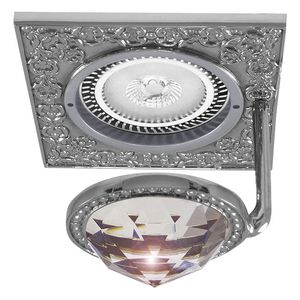 downlight empotrable / LED / cuadrado / de latón