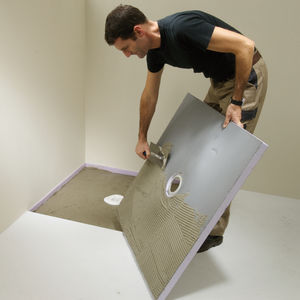 plato de ducha rectangular / de poliestireno extruido / extraplano