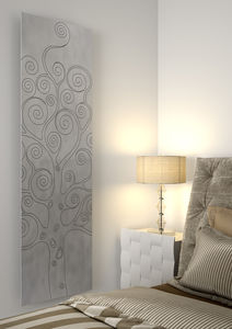 radiador eléctrico / de agua caliente / rectangular / de metal