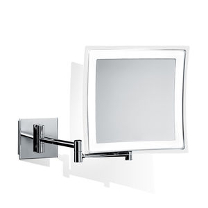 espejo de pared / de aumento / con luz / moderno