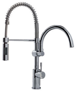 grifo monomando de metal cromado / de ABS / para cocina / con 1 orificio
