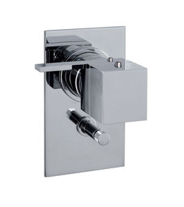 grifo monomando de ducha / para bañera / encastrable / de metal cromado