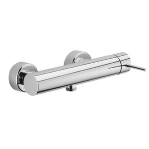 grifo monomando de ducha / de pared / de metal cromado / para baño