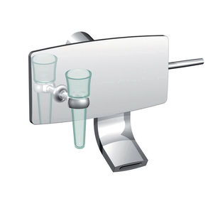 grifo monomando para lavabo / de pared / de metal cromado / para baño