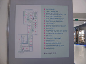panel de señalización de pared / aluminio / en braille / de orientación