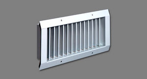 rejilla de ventilación de acero / rectangular