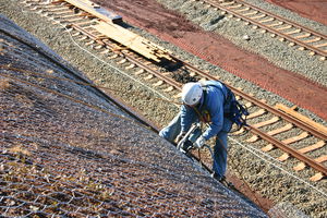 malla de protección contra piedras