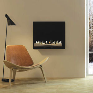 chimenea de bioetanol / moderna / hogar abierto / de pared