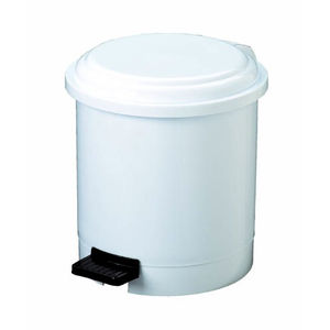 cubo de basura higiénico / de metal / de ABS / con pedal