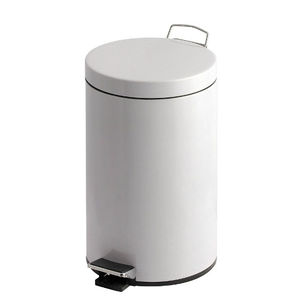 cubo de basura higiénico / de acero / de plástico / con pedal
