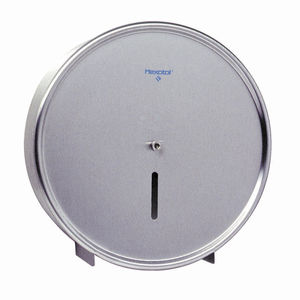 dispensador de papel higiénico de pared / de acero inoxidable / de acero / epoxi