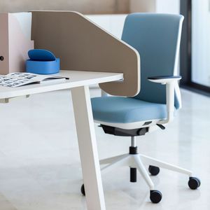sillón de oficina moderno / de tejido / ajustable en altura / ergonómico