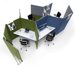 separador para oficina para suelo / de tejido / modular