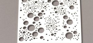 panel decorativo de Corian® / de madera maciza / de pared / 3D