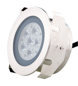 luminaria empotrable de suelo / LED / redonda / de exterior