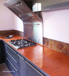 encimera de hormigón / para cocina
