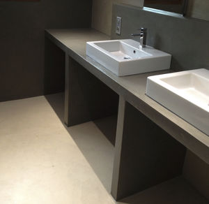 enlucido decorativo / de interior / para muro / a base de cemento