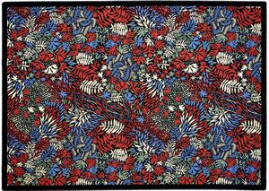 alfombra moderna / con motivos / de poliamida / de lana