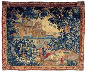 tapiz de Aubusson / clásico / con motivos / de lana