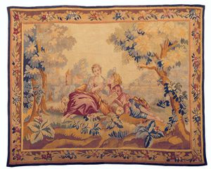 tapiz de Aubusson / clásico / con motivos / de lana