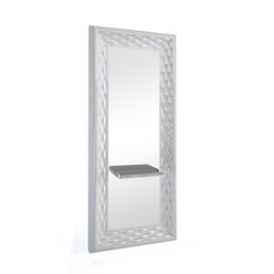 tocador moderno / de acero inoxidable / de pared / para peluquería