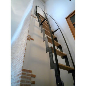 escalera elevada de madera / de metal / abatible