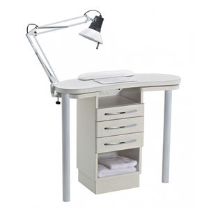 mesa de manicura con aspiradora