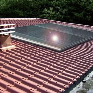 colector solar térmico plano / para calentar el agua / aislante / para techado