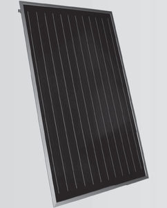 colector solar térmico plano / para calentar el agua / de vidrio antirreflejos