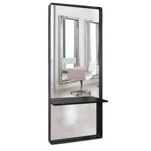 tocador moderno / de acero / de pared / para peluquería