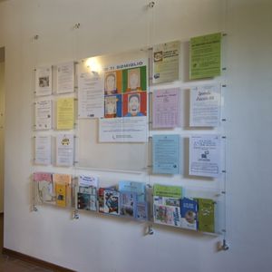 panel indicador de pared / de techo / de interior / publicitario