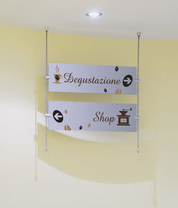 placa de señalización de orientación / de pared / suspendida / de techo