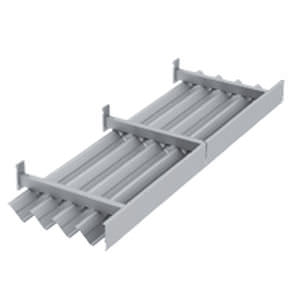 celosía con lamas de aluminio / para fachada / horizontal