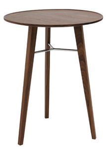 mesa moderna / de madera / redonda / 100 % reciclable