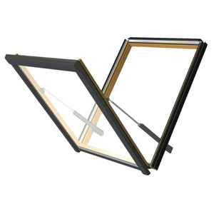 ventana de tejado basculante / de madera / con vidrio doble