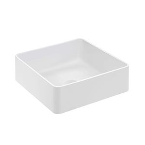lavabo sobre encimera / cuadrado / de Cristalplant® / moderno