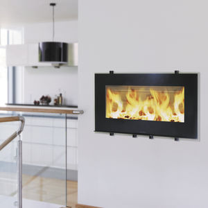 chimenea insertable de leña / de 1 cara